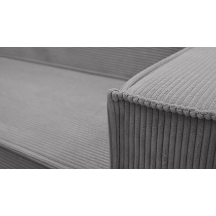 Universel hjørne-sovesofa i U-form LONDON, grå