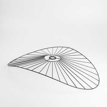 Universel lampeskærm CURITIBA 60x80 cm sort