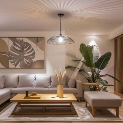 Universel lampeskærm CURITIBA Ø 60 cm sort