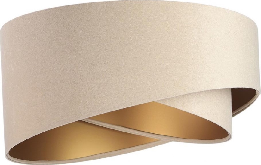 Universel lampeskærm GALAXY E27 diameter 45 cm beige/guldfarvet