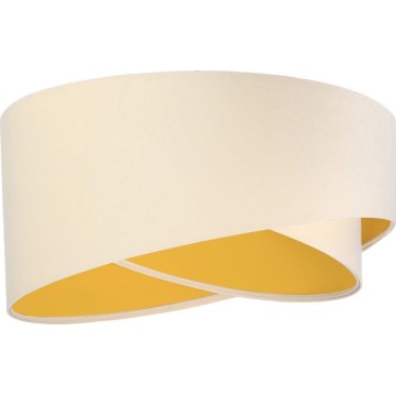 Universel lampeskærm GALAXY E27 diameter 45 cm cremefarvet/guldfarvet