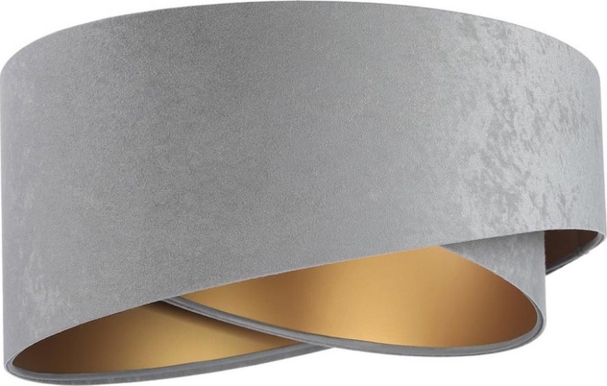 Universel lampeskærm GALAXY E27 diameter 45 cm grå/guldfarvet