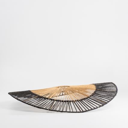 Universel lampeskærm KERIA, Ø 100 cm, brun/sort