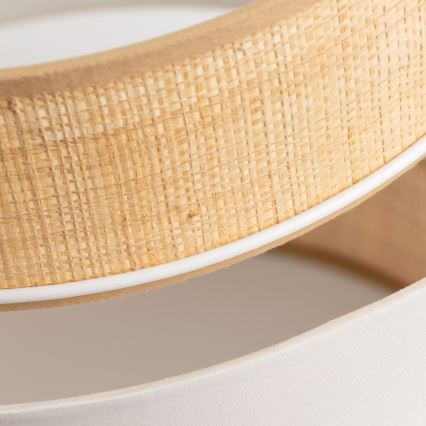 Universel lampeskærm KERIA Ø 40 cm beige/hvid