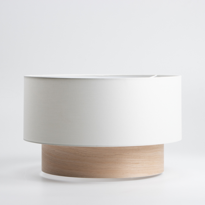 Universel lampeskærm KERIA Ø 50 cm hvid/brun