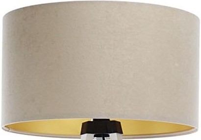 Universel lampeskærm STANDART E27 diameter 45 cm beige/guldfarvet