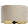 Universel lampeskærm STANDART E27 diameter 45 cm beige/guldfarvet