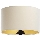Universel lampeskærm STANDART E27 diameter 45 cm cremefarvet/guldfarvet