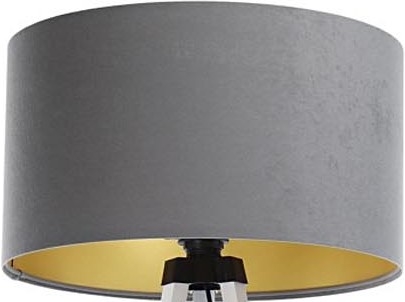 Universel lampeskærm STANDART E27 diameter 45 cm grå/guldfarvet