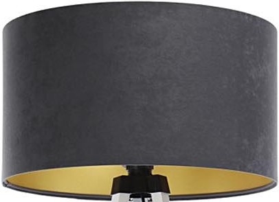 Universel lampeskærm STANDART E27 diameter 45 cm grå/guldfarvet