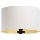 Universel lampeskærm STANDART E27 diameter 45 cm hvid/guldfarvet