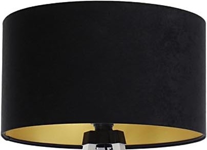 Universel lampeskærm STANDART E27 diameter 45 cm sort/guldfarvet