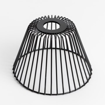 Universel lampskærm CURITIBA, Ø 21 cm, sort