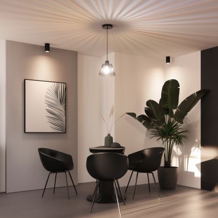 Universel lampskærm CURITIBA, Ø 21 cm, sort