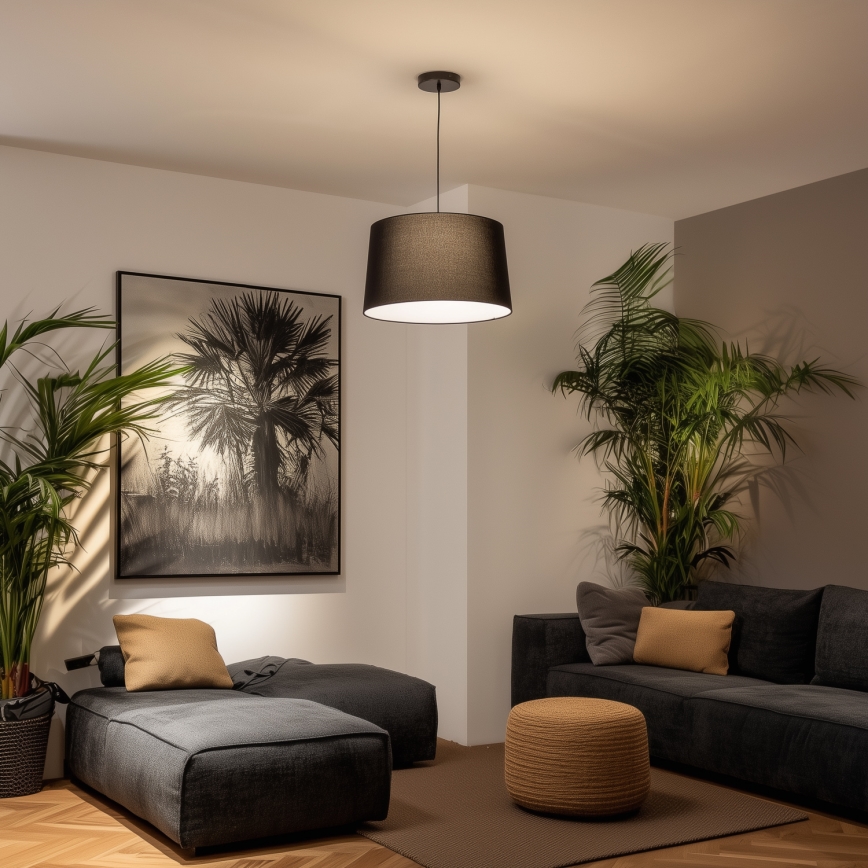 Universel lampskærm KERIA Ø 45 cm, sort