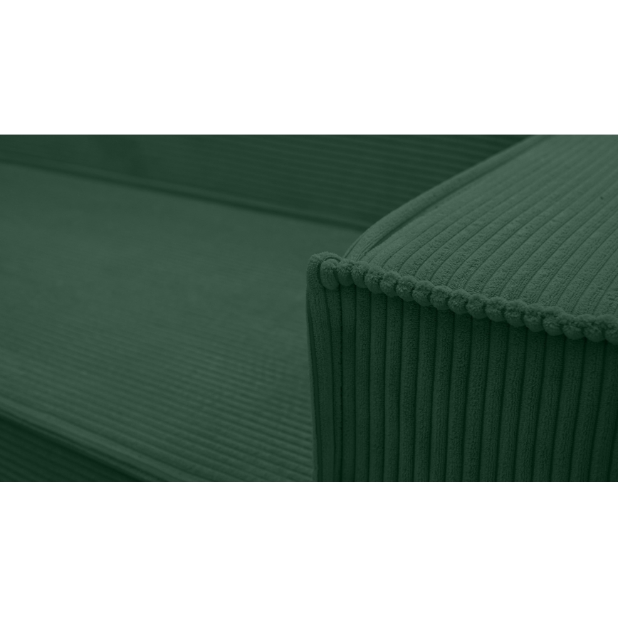 Universel U-formet hjørnesovesofa LONDON, grøn