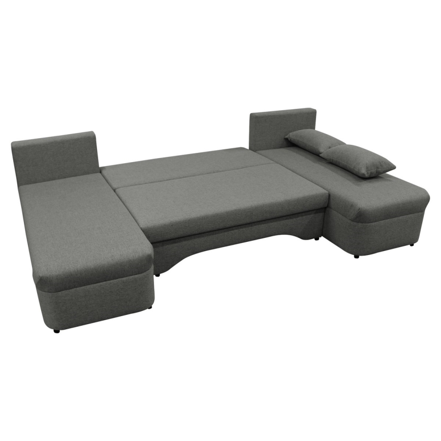 Universal sovesofa i U-form med opbevaringsplads ALMEIDA antracit