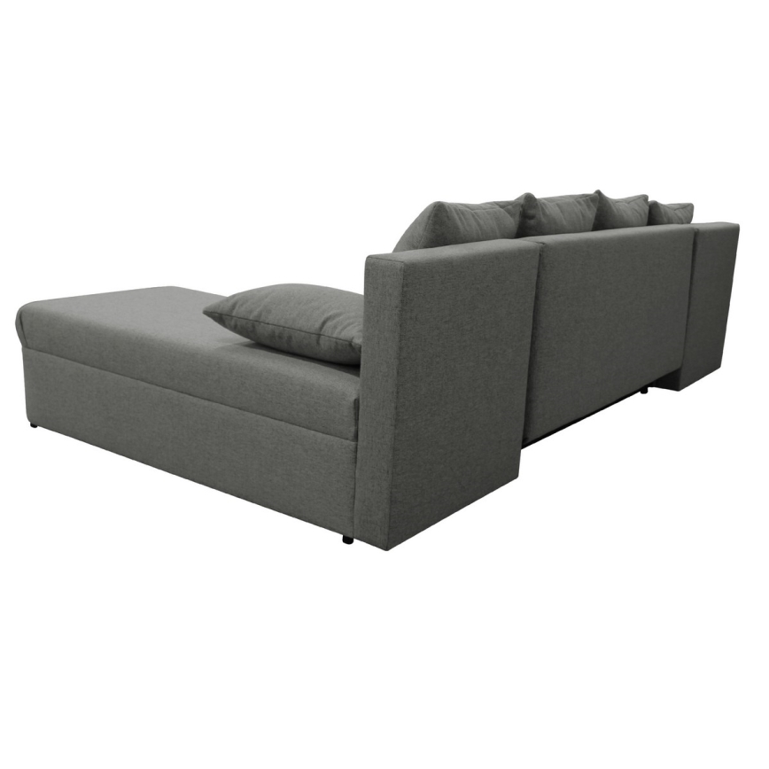 Universal sovesofa i U-form med opbevaringsplads ALMEIDA antracit