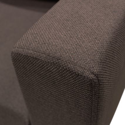 Universel U-formet hjørnesofa med sovefunktion og opbevaring SEYA, brun