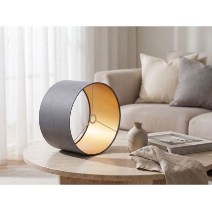 Universal lampeskærm STANDARD E27 Ø 45 cm grå/guld