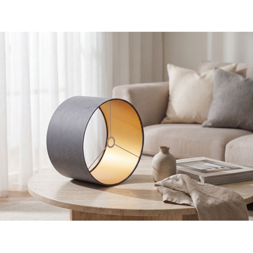 Universal lampeskærm STANDARD E27 Ø 45 cm grå/guld