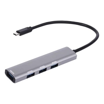 USB-C-hub 4-i-1 med Power Delivery 100W
