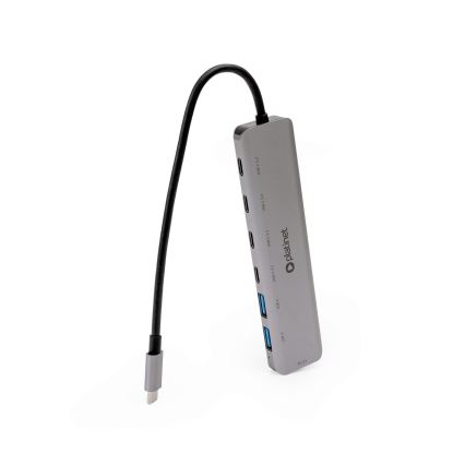 USB-C-hub 7-i-1 med Power Delivery 100W