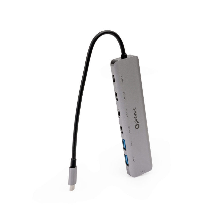 USB-C-hub 7-i-1 med Power Delivery 100W