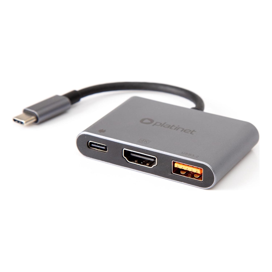 USB hub 3-i-1 100W HDMI 4K