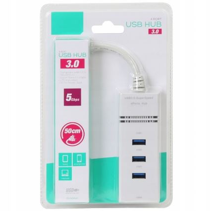 USB HUB 4x USB 3.0 porte 50 cm