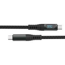 USB-kabel TYPE C-stik LED-display 1 m