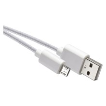 USB-kabel USB 2.0 A konektor/USB B micro konektor hvid