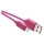 USB-kabel USB 2.0 A konektor/USB B micro konektor lyserød