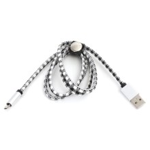 USB-kabel USB A/MicroUSB-stik 1 m hvid
