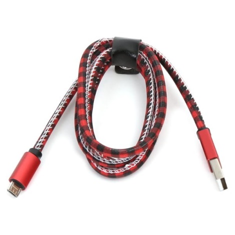 USB-kabel USB A/MicroUSB-stik 1 m rød
