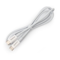 USB-kabel USB-C / USB-C stik 60W 1m hvid