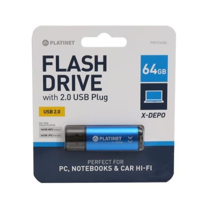 USB-nøgle 64GB blå