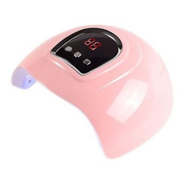 UV-lampe til negle 54W/5V lyserød