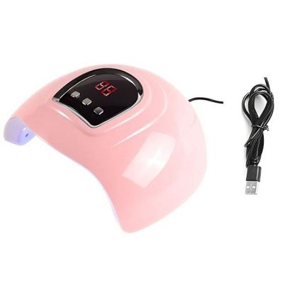 UV-lampe til negle 54W/5V lyserød