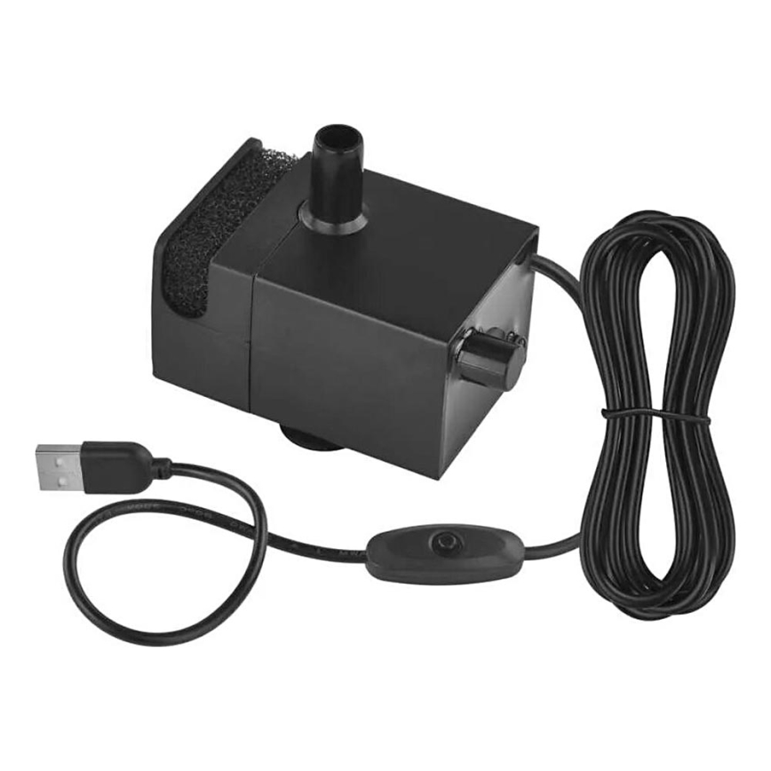 Vandpumpe til smart-vandfontæner sort