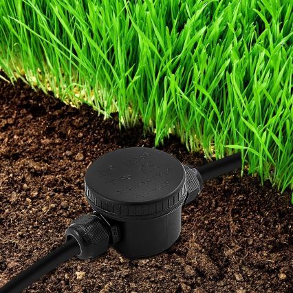 Vandtæt forbindelsesstik IP66 sort