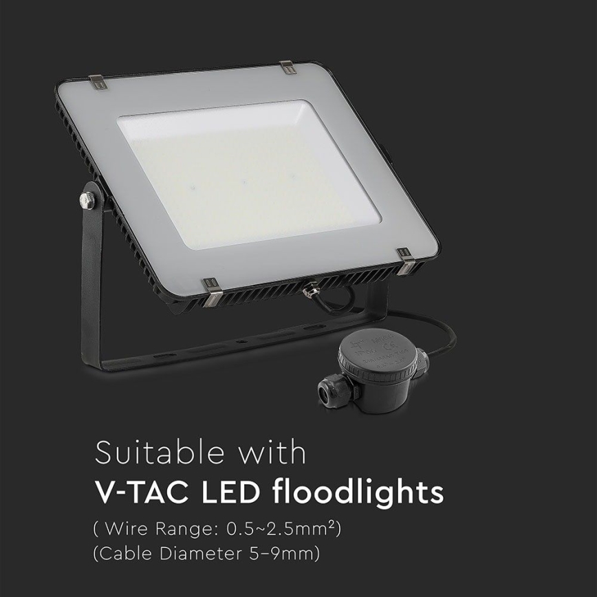 Vandtæt forbindelsesstik IP66 sort