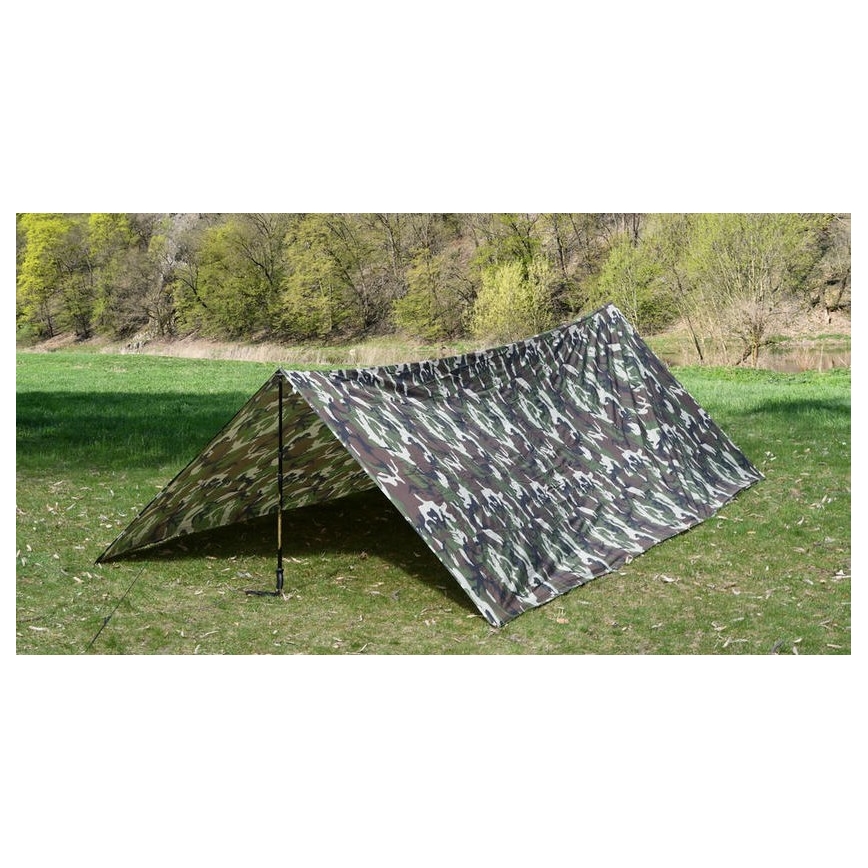 Vandtæt presenning 3x4 m camouflage