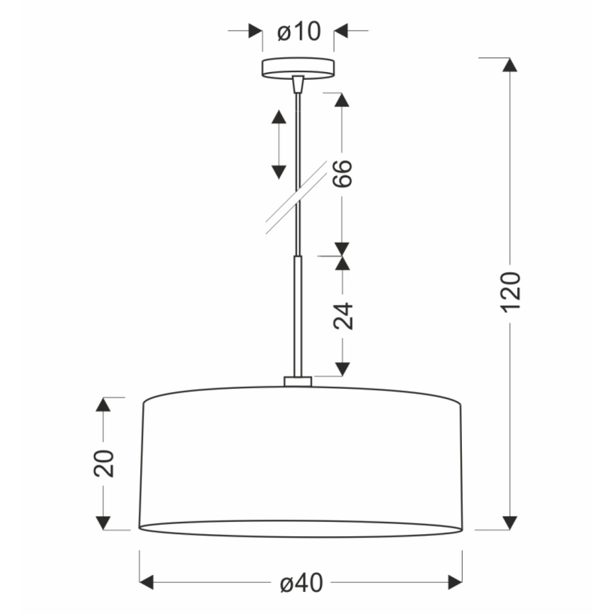 VANTI 1xE27/40W/230V pendellampe teglrød