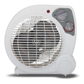 Varmeblæser med varmelegeme ZEFIR 1000/2000W/230V hvid