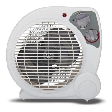 Varmeblæser med varmelegeme ZEFIR 1000/2000W/230V hvid