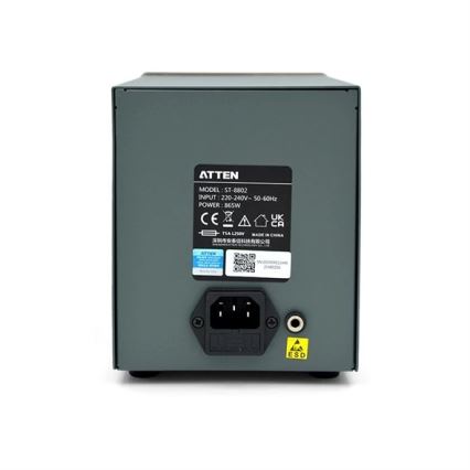 Varmlufts- og lodde-station med LCD-display 800W/230V