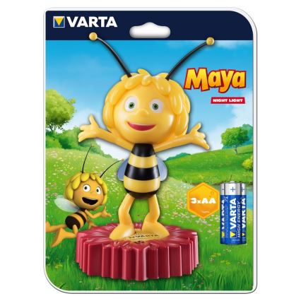 Varta 15635 - LED natlampe til børn MAYA THE BEE LED/3xAA