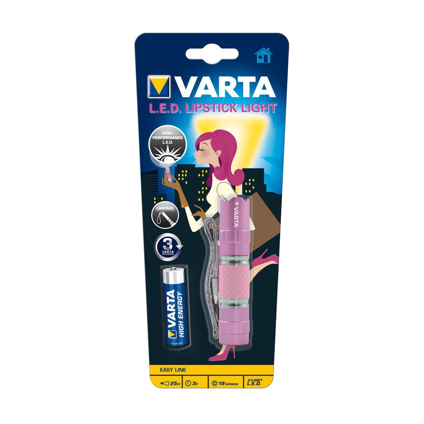 Varta 16617101421 - LED Lommelygte LIPSTICK LED/1xAA