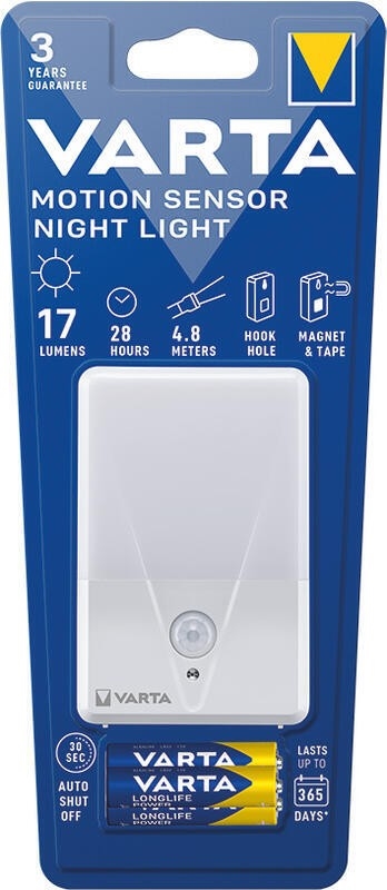Varta 16624101421 - LED natlampe med sensor NIGHT LIGHT LED/3xAAA